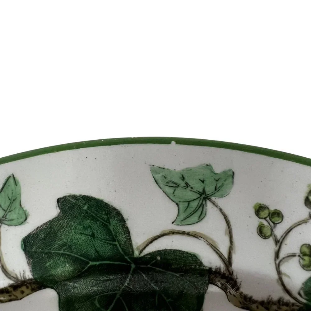 Antique Early‎ 1900s Wedgwood Napoleon Ivy Green Queens Ware Luncheon Plate 9